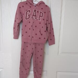 GAP Pink Dot Hoodie and Jogger Set